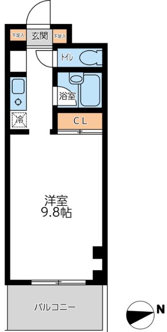 スワースモアS棟 305号室 間取り