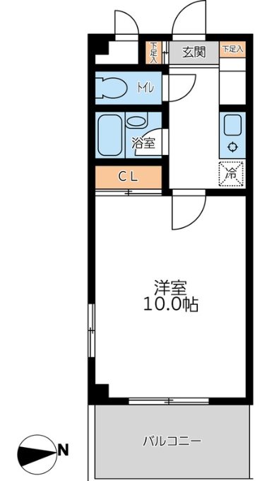 スワースモアN棟 201号室 間取り