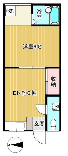 メルベーユ平和台 101号室 間取り