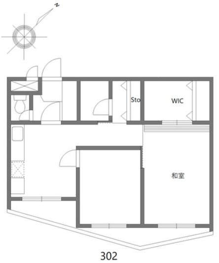 ワイケービー桜台 302号室 間取り
