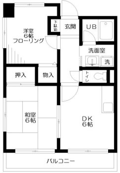 ホドス 202号室 間取り