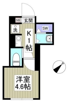 コンフォルタ桜台 103号室 間取り