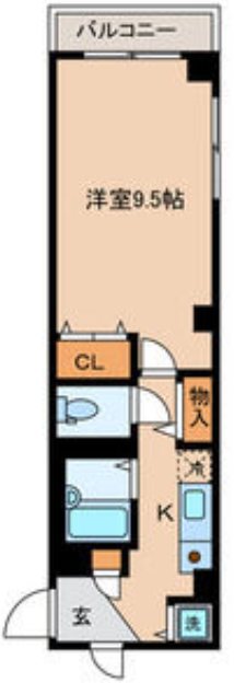 ゴフェル 103号室 間取り