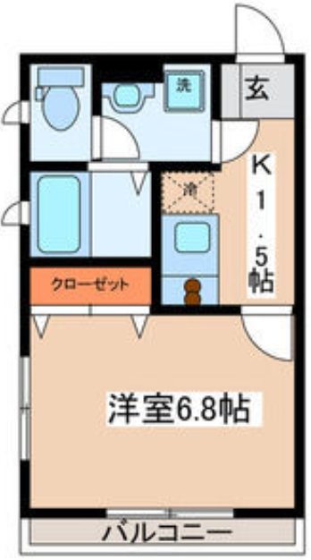 ＭＩＳＴＹ氷川台 203号室 間取り