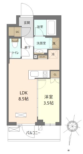 パレステージ練馬Ⅲ 212号室 間取り