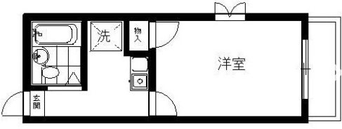 パレスアルテ 101号室 間取り