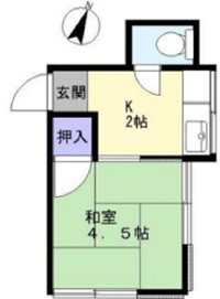 ミズカハイム 201号室 間取り