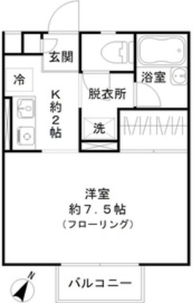 グランシャリオ桜台 102号室 間取り