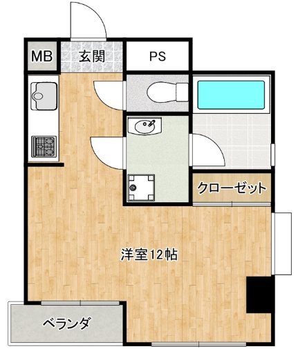 ハイライフ桜台 703号室 間取り