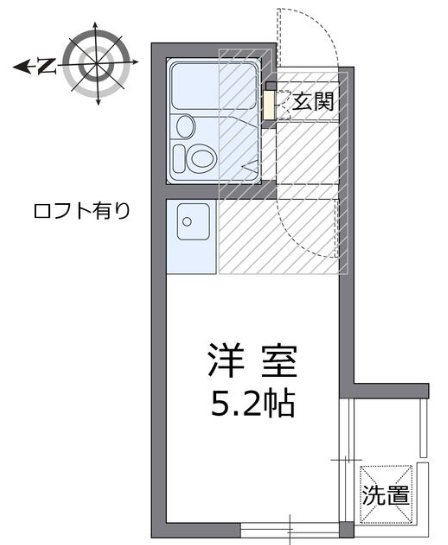 LUANA・K 203号室 間取り