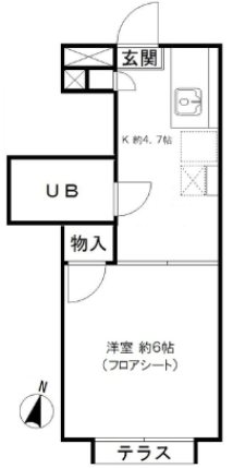 エステート桜台  103号室 間取り