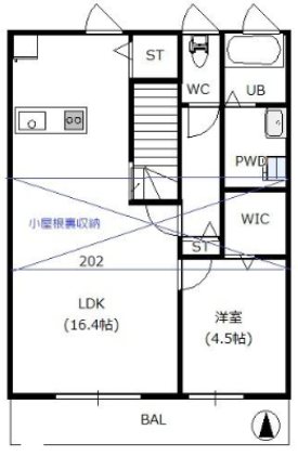 Maison de Mignon 202号室 間取り