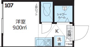 chiaro千川 107号室 間取り