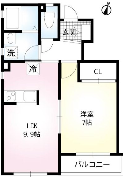 フェリシアガーデン 203号室 間取り