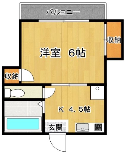 ０３−グリーン 202号室 間取り
