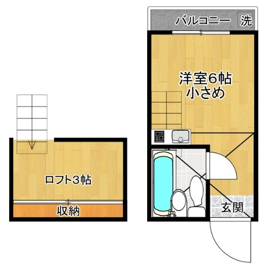 アイリス７７ 101号室 間取り
