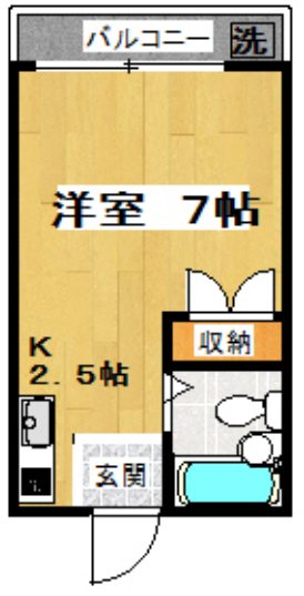 ケイハイツA 102号室 間取り
