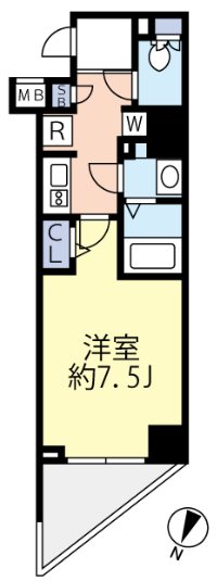 グランヴァン練馬桜台 601号室 間取り