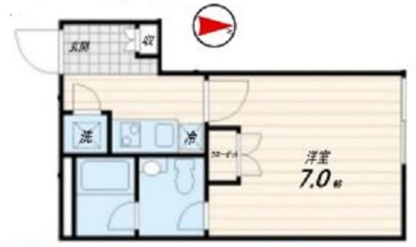 Ｌａ　Ｄｏｕｃｅｕｒ練馬  203号室 間取り