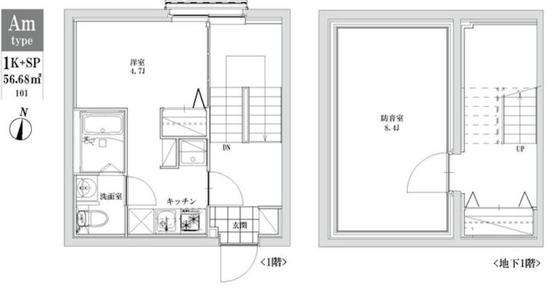 LEGALAND+江古田  101号室 間取り