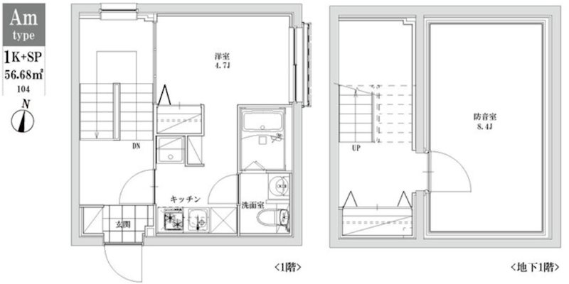 LEGALAND+江古田  104号室 間取り