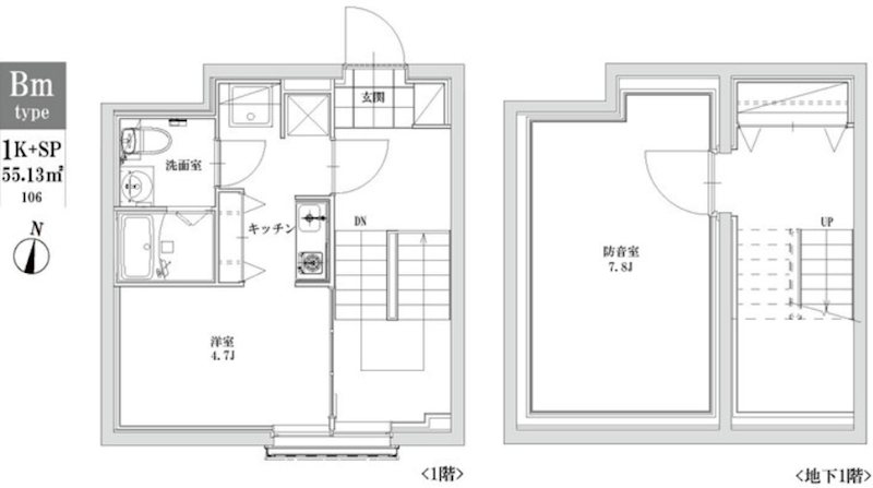 LEGALAND+江古田  106号室 間取り