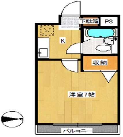 イワック９０ 205号室 間取り