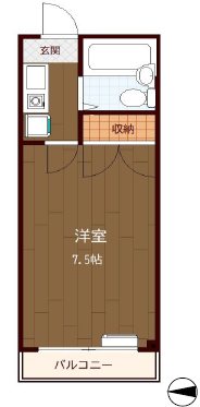 キャロットハウス  304号室 間取り
