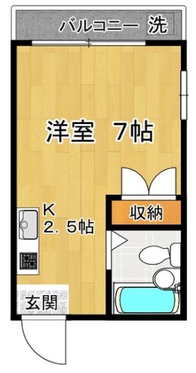 ケイハイツA 105号室 間取り