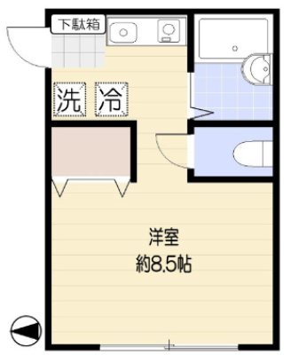 ドマーニ 201号室 間取り