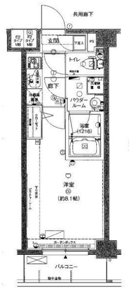 メインステージ小竹向原 509号室 間取り