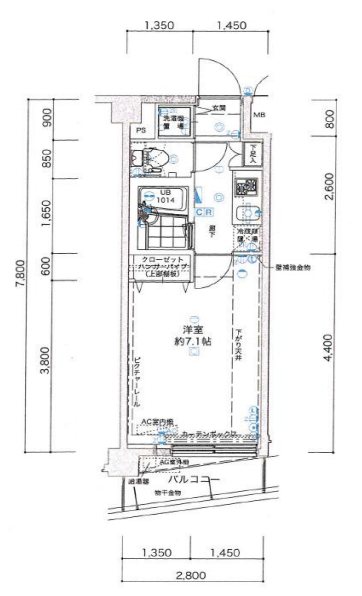 ヴェローナ小竹向原 303号室 間取り