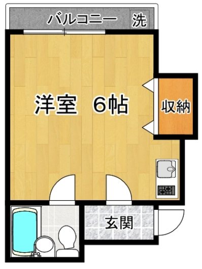 コーポ　ポプリ 101号室 間取り