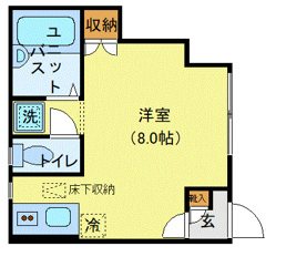 102号室 間取り
