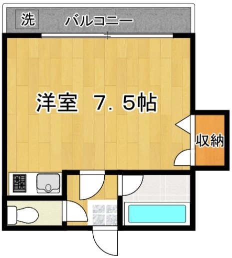 バイオレット  101号室 間取り