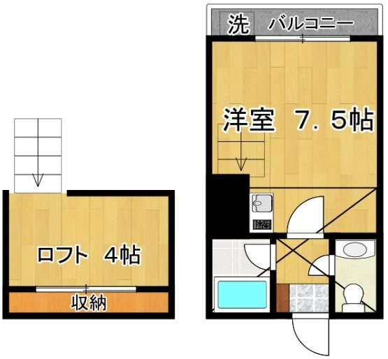 パオレ 202号室 間取り