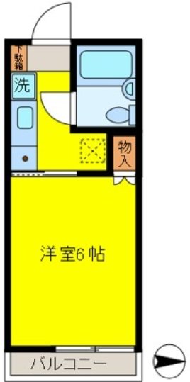 ステップ・ワン 204号室 間取り