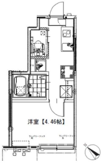 ソルナクレイシア平和台 102号室 間取り