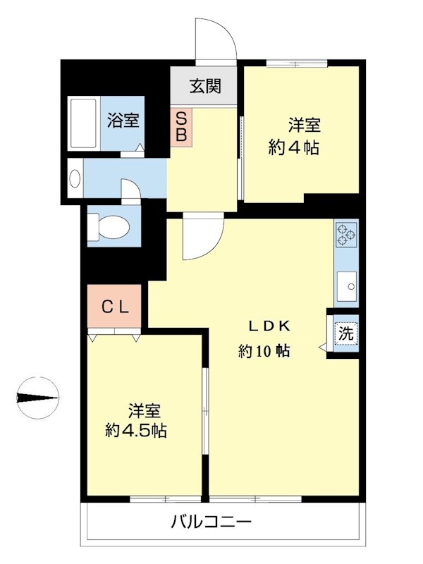 篠マンション 302号室 間取り