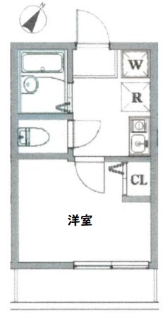 BASE氷川台 302号室 間取り