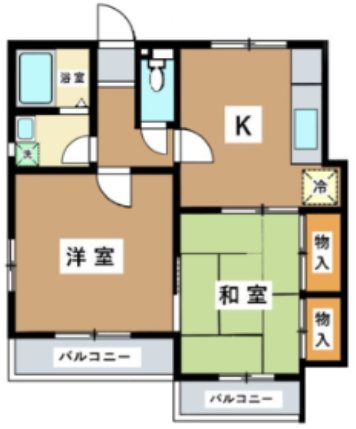 氷川台ロイヤルハイツ 203号室 間取り