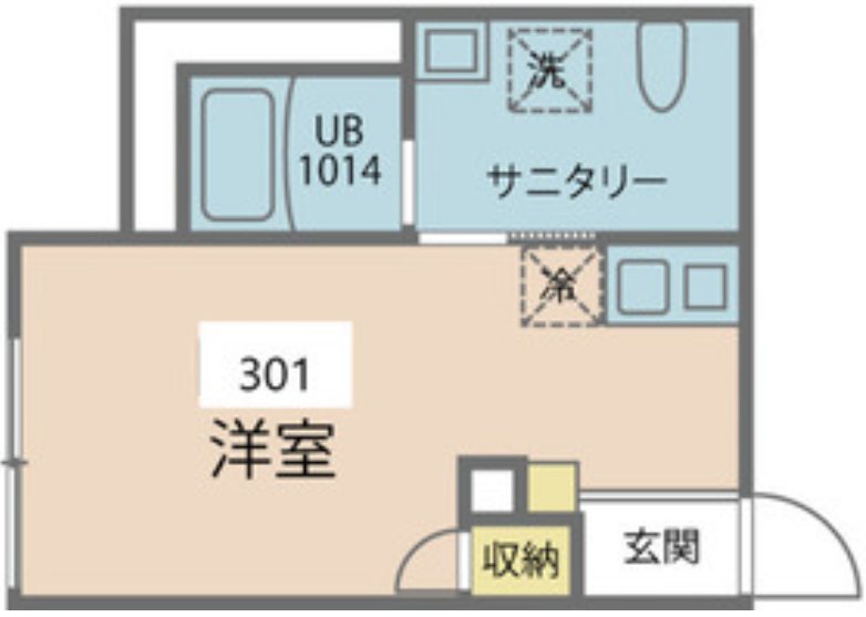 カインドネス練馬春日町 301号室 間取り