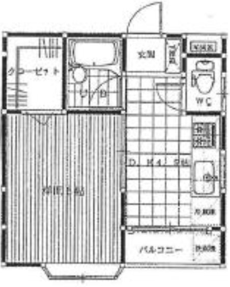 フェリエA棟 205号室 間取り
