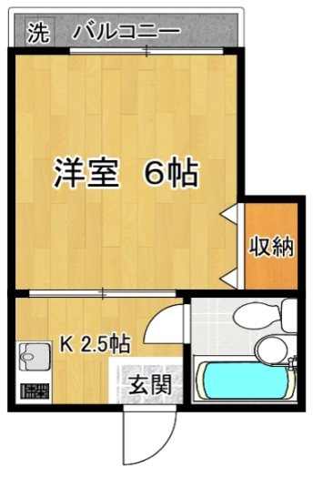 コーポ　ポプリ 203号室 間取り