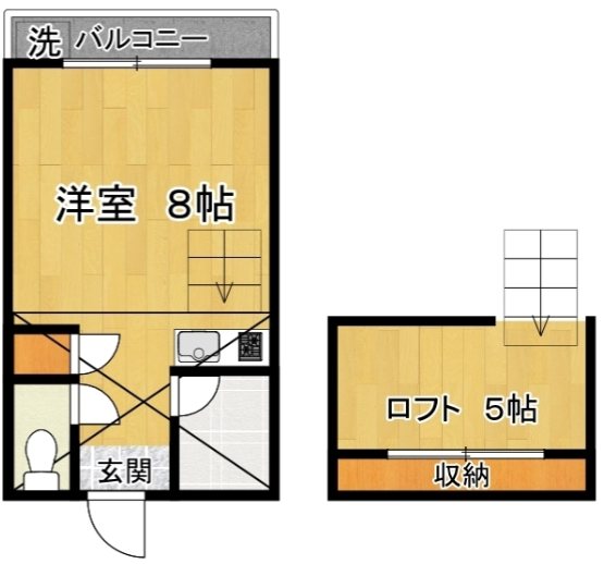 クレア　ウエスト 105号室 間取り