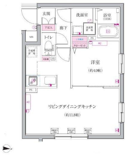 ベルシードステアー小竹向原 301号室 間取り