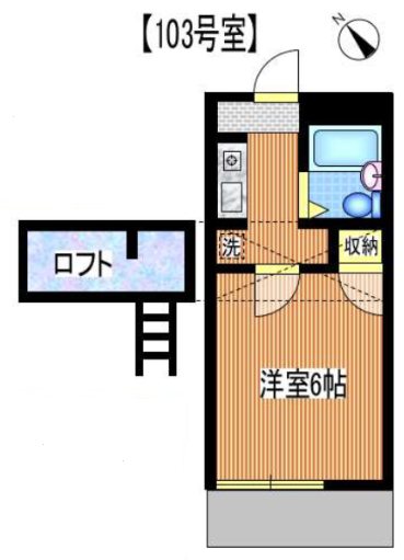 コートハウス江古田 103号室 間取り