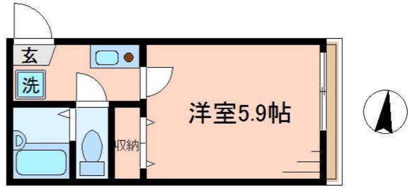 クレール小竹向原 203号室 間取り
