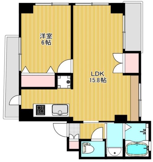 クレセントハイム氷川台 302号室 間取り