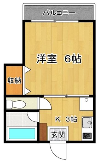 ３５C 115号室 間取り
